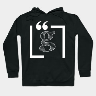 Letter G: Monogram Initial letter g Hoodie